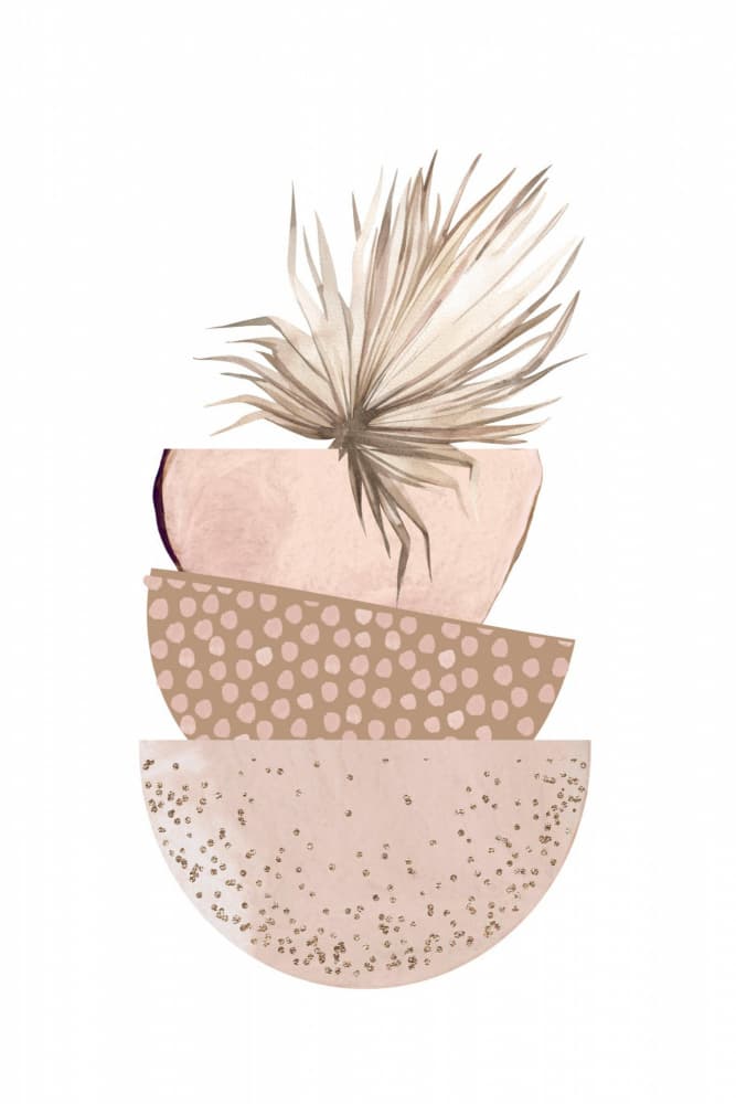 Desert Palm Shapes by Sally Ann Moss — canvas wall art