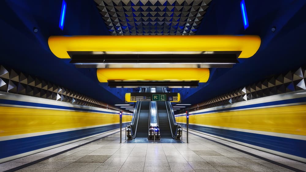 Modern Subway Motion by Iván Ferrero — canvas wall art