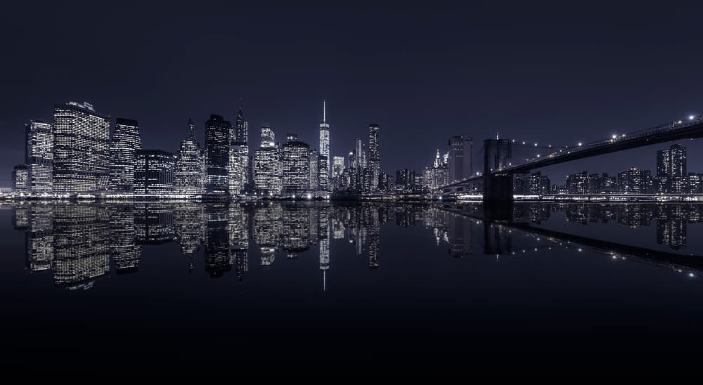 New York City Reflections by Jorge Ruiz Dueso — canvas wall art