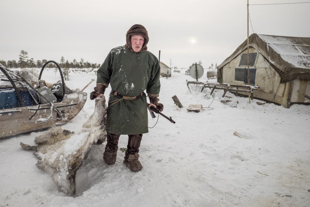 Arctic Hunter's Return by Marcel Rebro — canvas wall art