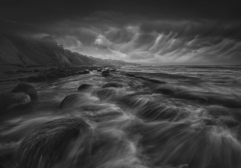 Dramatic Coastal Storm by Larry Deng APA — canvas wall art