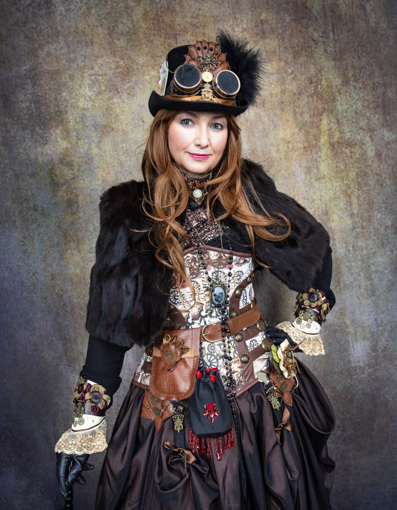 Elegant Steampunk Woman by Daniel Springgay — canvas wall art