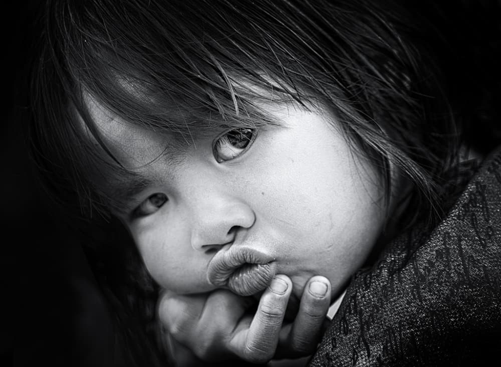 Little Girl Pout by Izidor Gasperlin — canvas wall art