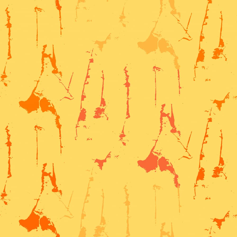 Warm Botanical Abstract Pattern by Marika Barsrsind β canvas wall art