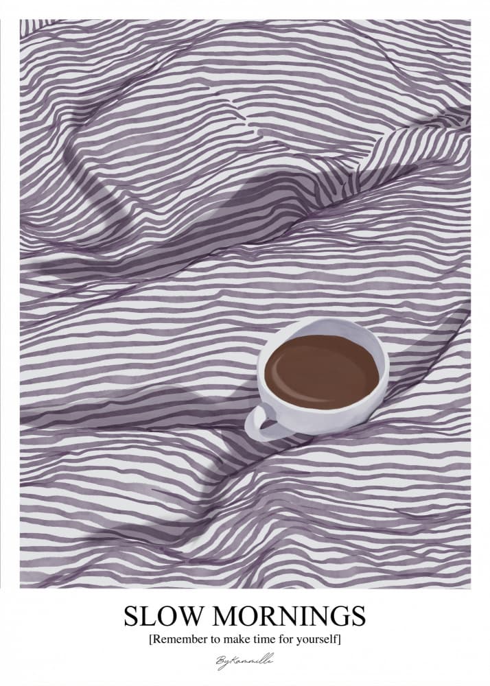 Slow Morning Coffee by ByKammille — canvas wall art