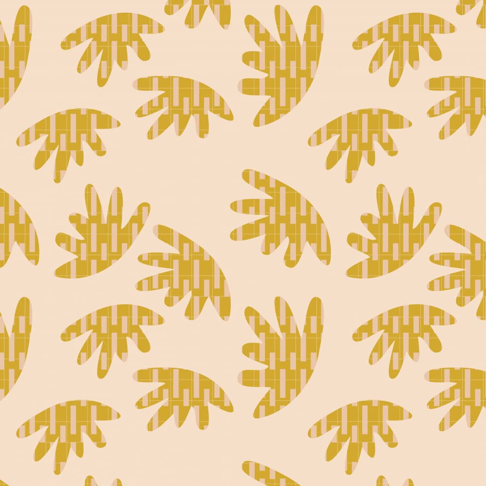 Golden Organic Pattern by Dina Dankers — canvas wall art