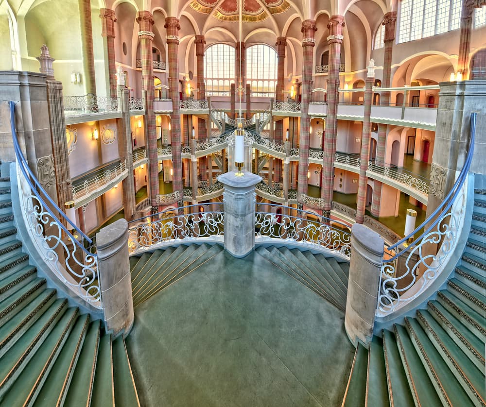 Historic Grand Staircase by Anette Ohlendorf — canvas wall art