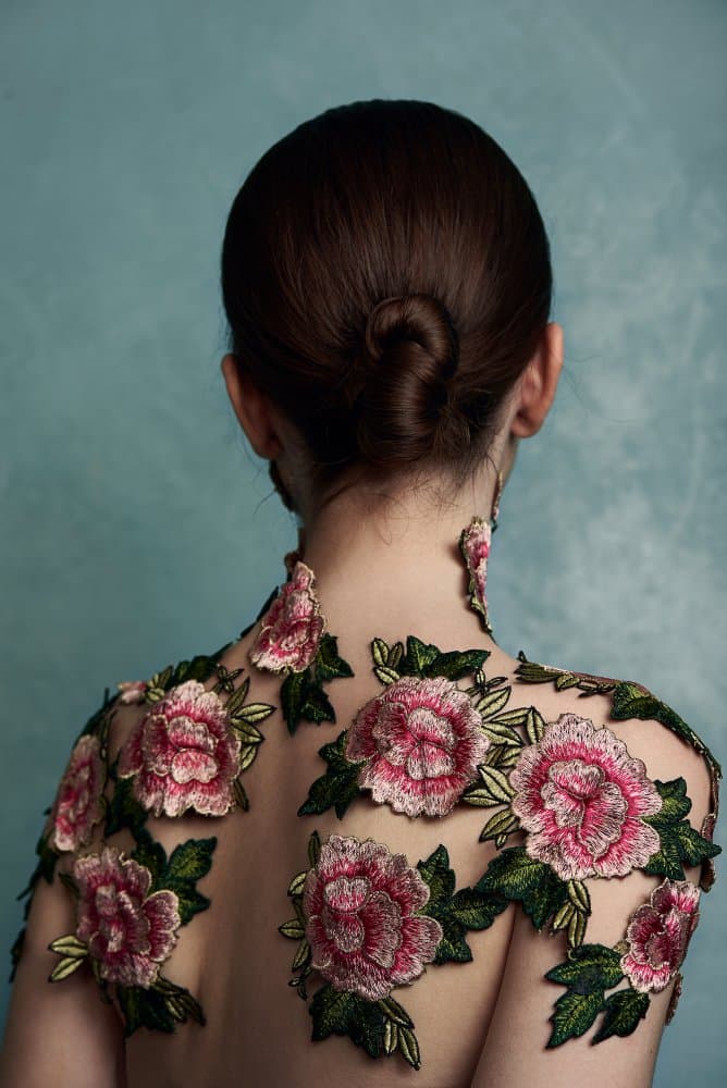 Elegant Peony Back by Peyman Naderi — canvas wall art