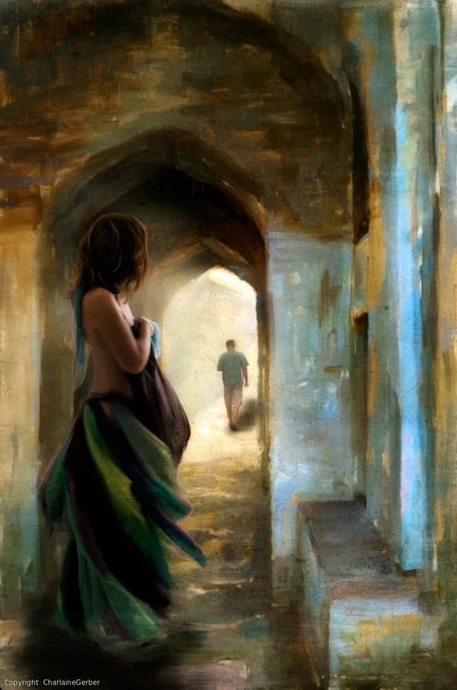 I tried to make him stay... by Charlaine Gerber — canvas wall art