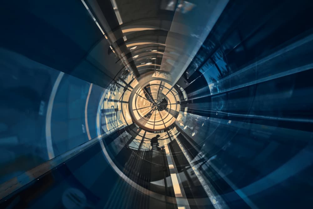 Dynamic Urban Tunnel by MingLun Tsai (蔡明倫) — canvas wall art