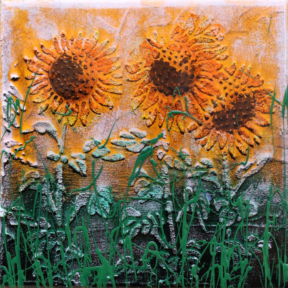 Vibrant Sunflower Field by Donatella Marraoni — canvas wall art