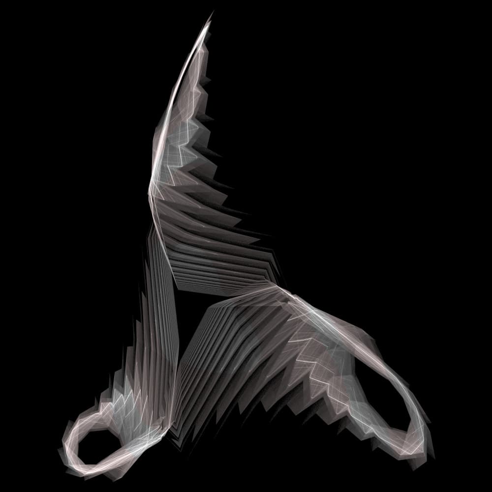 Ethereal Folded Form by Mystic Number — canvas wall art