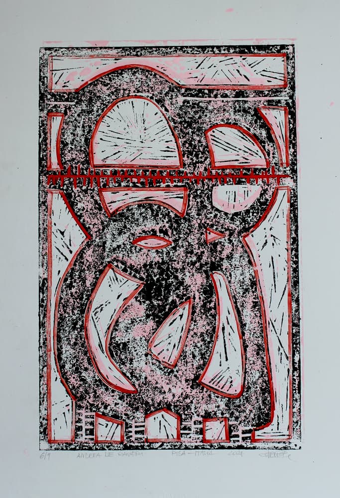 Primal Graphic Monster by andrea de ranieri — canvas wall art