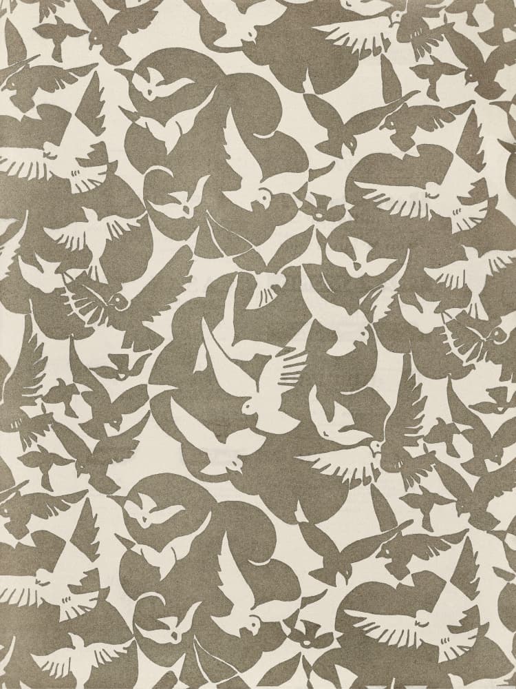 Doves In Flight Pattern by Wild Violets — canvas wall art