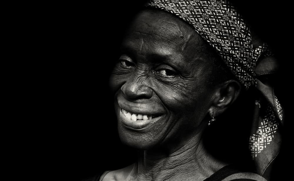 Wise Woman's Smile by Elena Molina — canvas wall art
