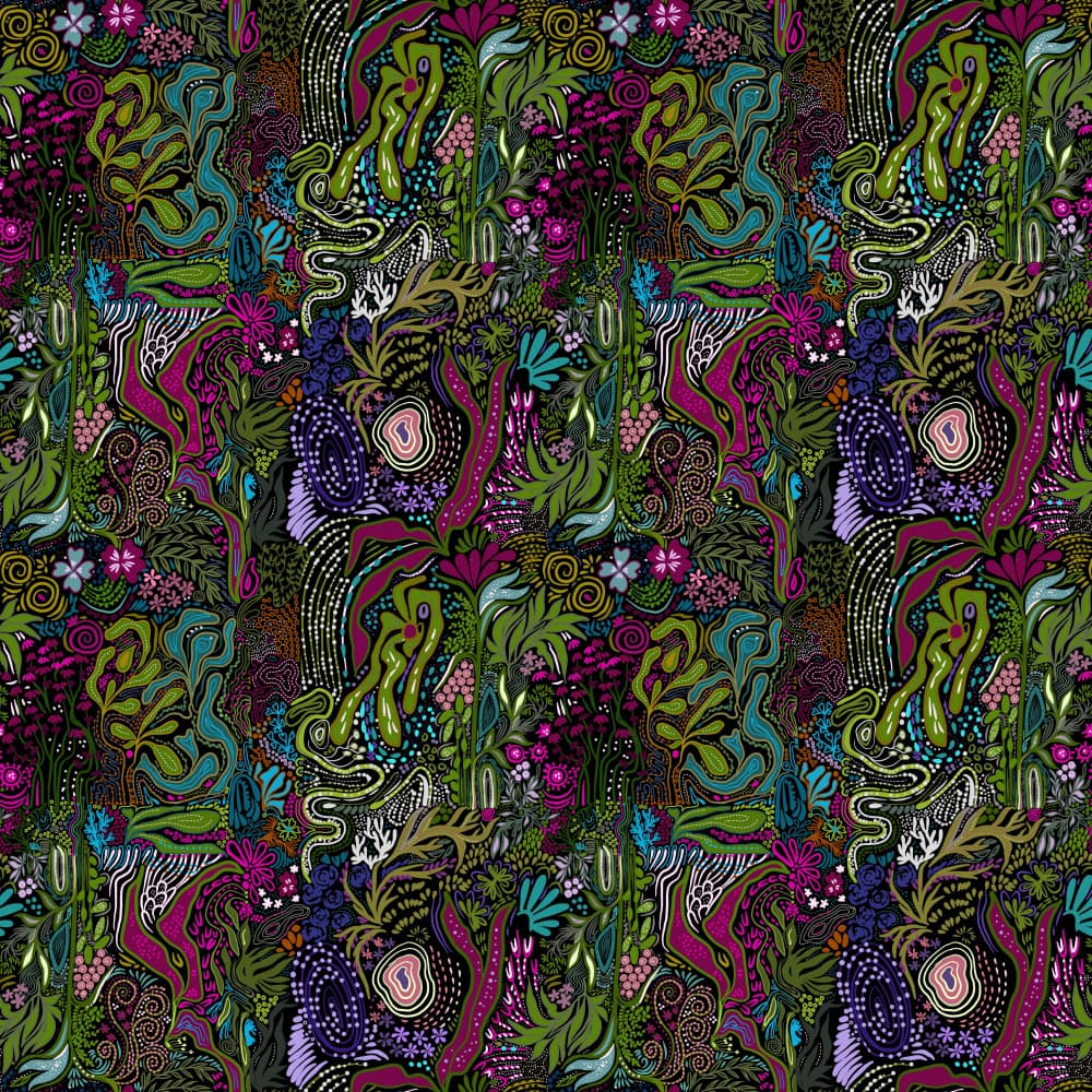 Vibrant Jungle Dream by Josie George — canvas wall art