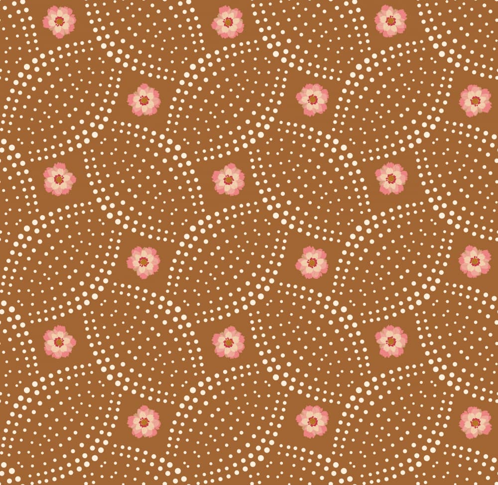 Boho Blossom Dots by Annick — canvas wall art