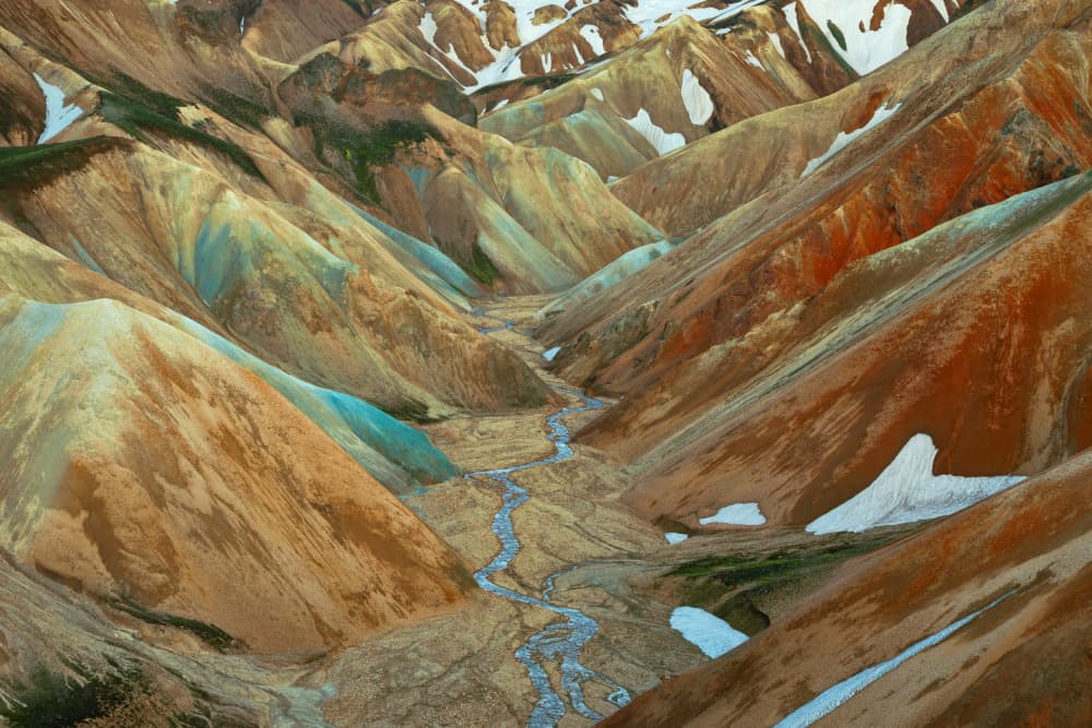 Colorful Mountain Valley by Lazar Ioan Ovidiu — canvas wall art