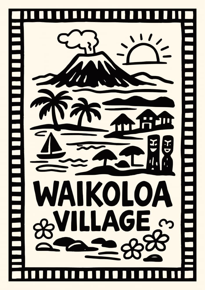 Waikoloa Village Tropical Scene by Patryk Krygowski — canvas wall art
