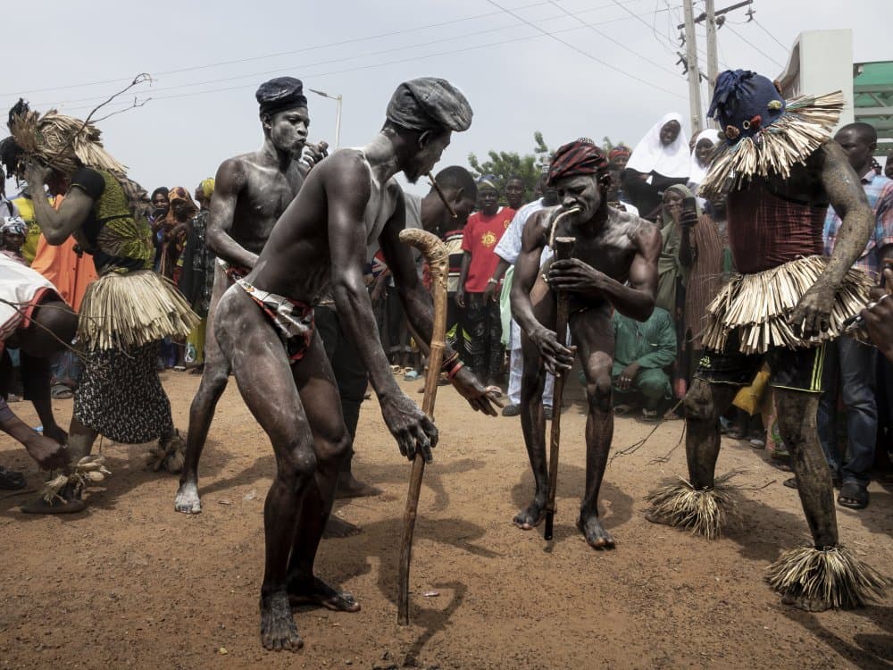 African Ritual Dance by Elena Molina — canvas wall art