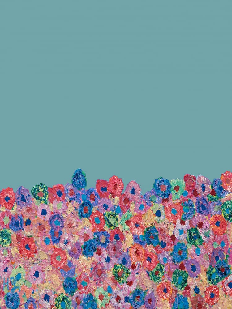 Vibrant Flower Field by Helen Joynson — canvas wall art
