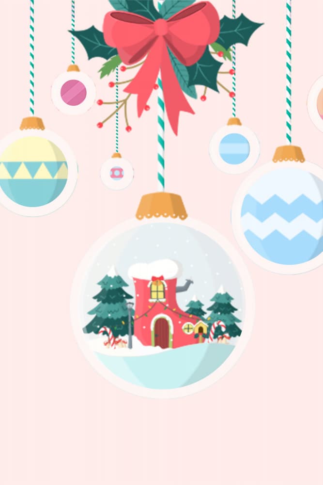 Festive Snow Globe House by Xuan Thai — canvas wall art