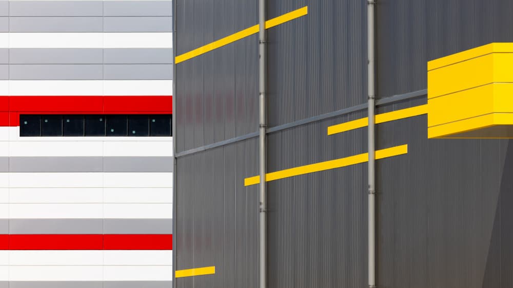 Red Yellow Geometry by Azriel Yakubovitch — canvas wall art