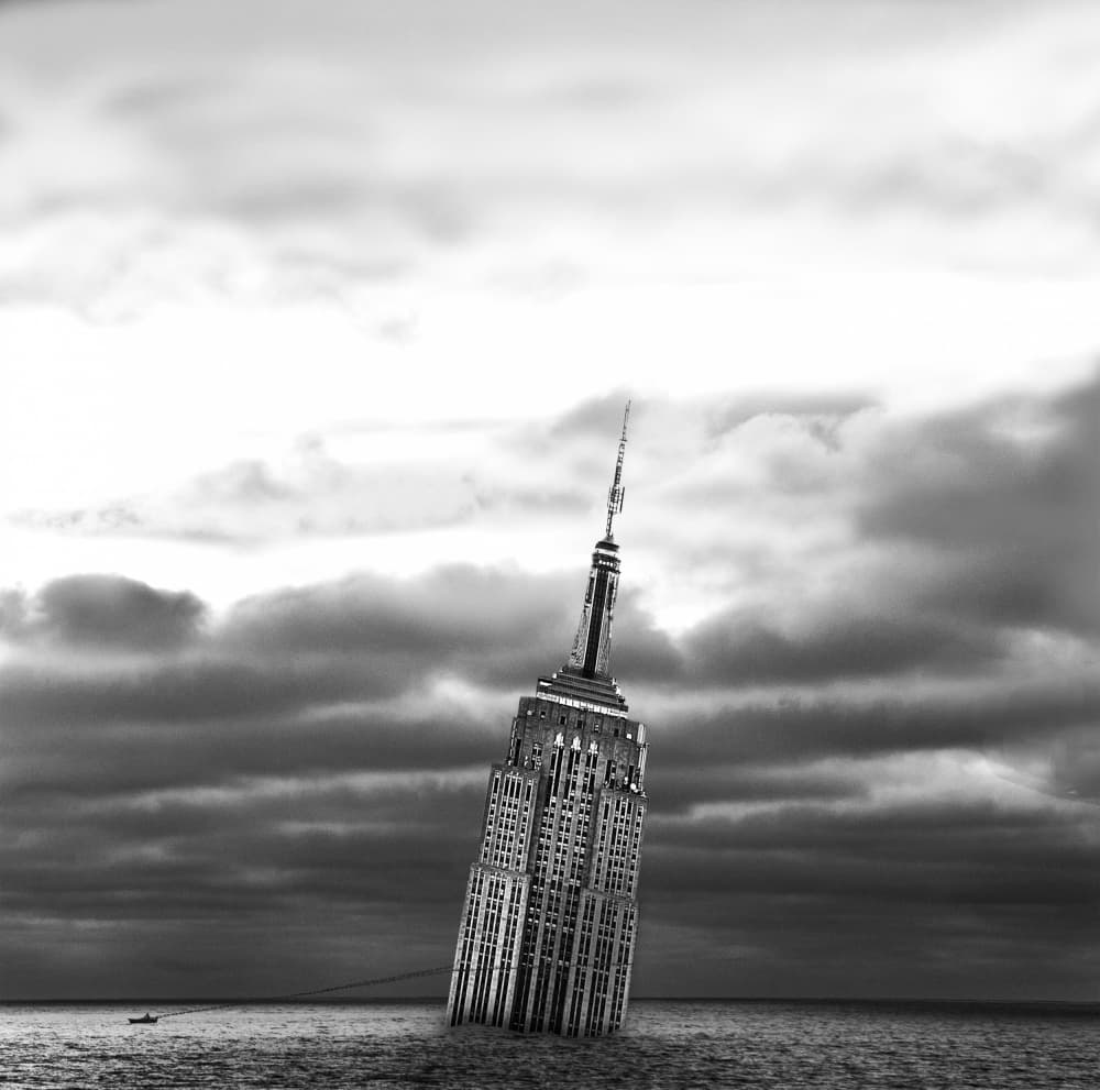 Sinking Empire State by LARRY BUTTERWORTH — canvas wall art