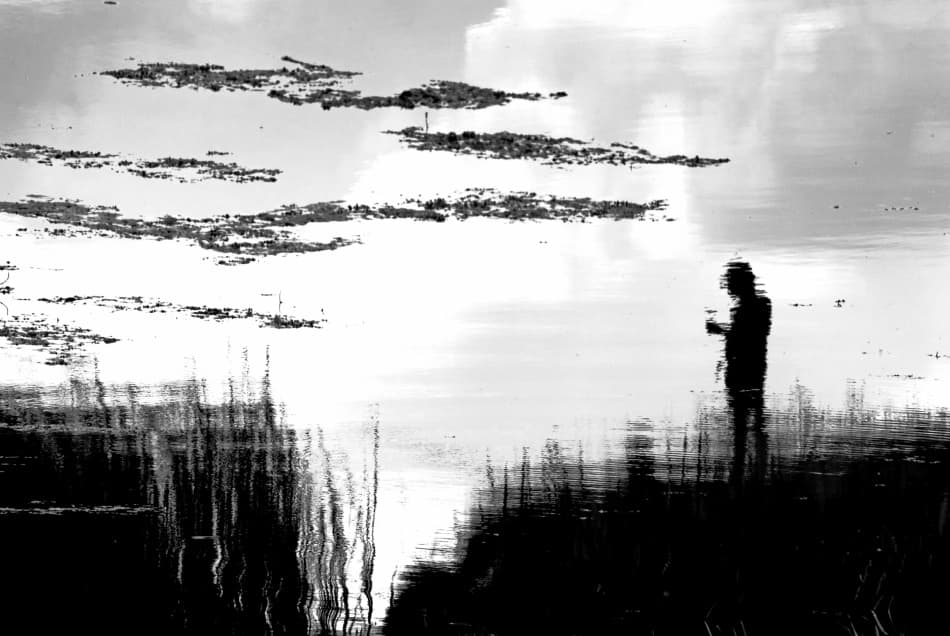 Contemplative Water Silhouette by Codrin Lupei — canvas wall art