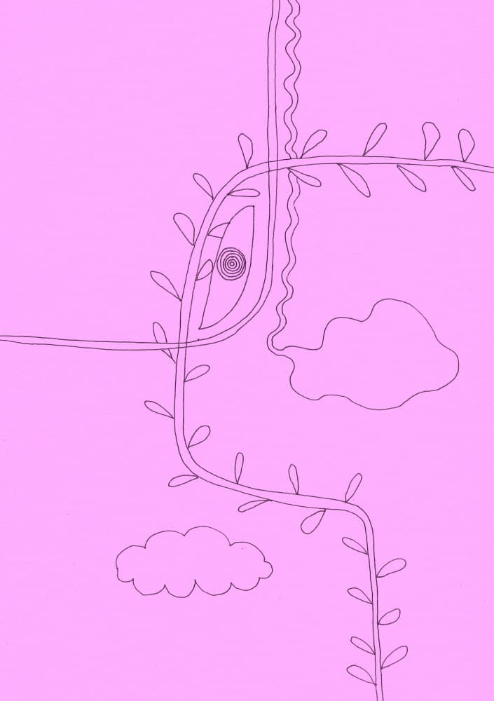 Dreamy Pink Eye by Santhosh ch — canvas wall art