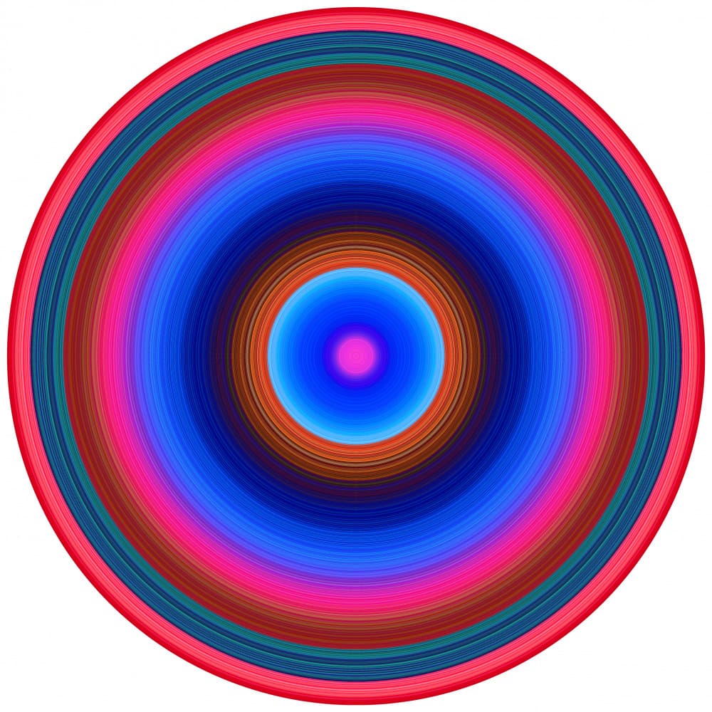 Colorful Radial Harmony by PASLIER Morgan — canvas wall art