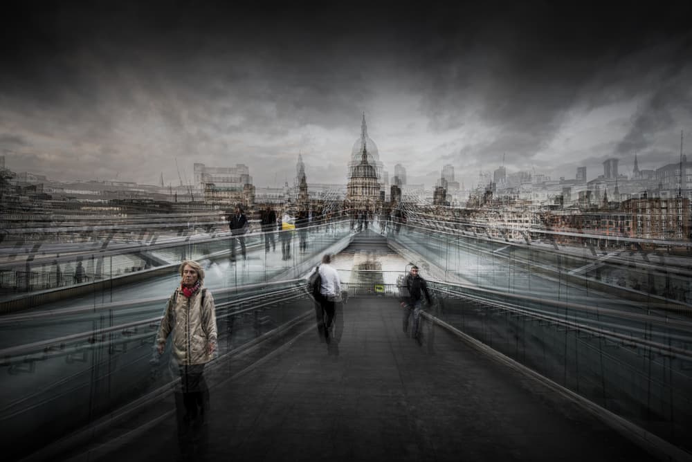 Millennium Bridge Motion by Nicodemo Quaglia — canvas wall art