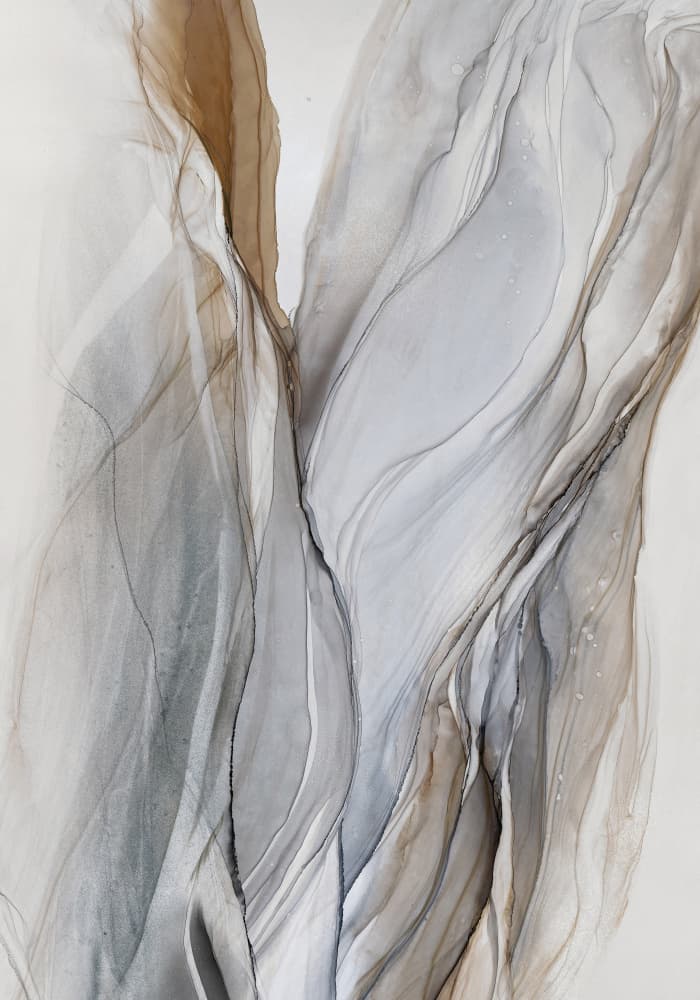Serene Abstract Movement by Alevtina Shelest — canvas wall art