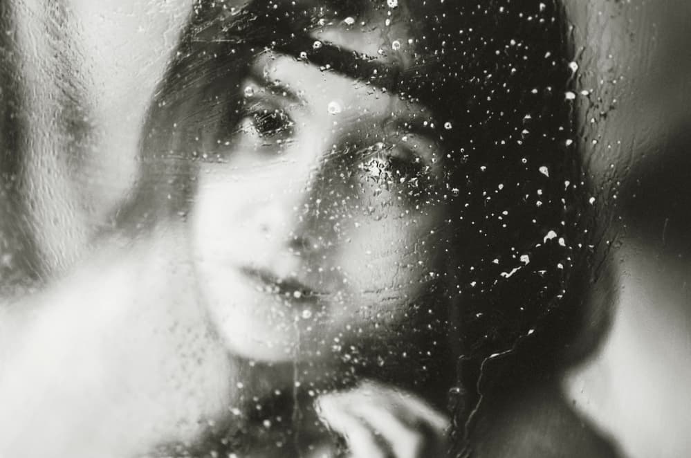 Woman Through Rain by Desislava Ignatova — canvas wall art
