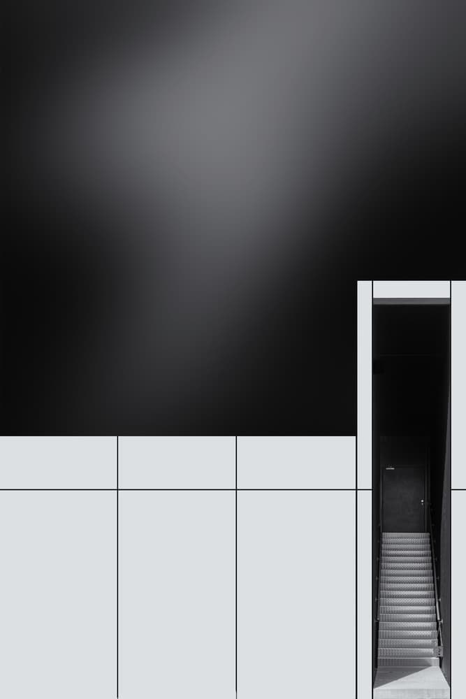 Modern Architectural Staircase by Rolf Endermann — canvas wall art