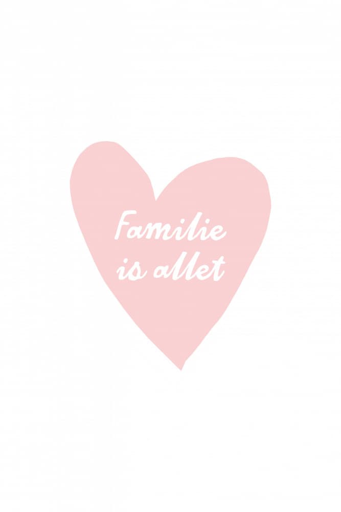 Family Heart Message by Treechild — canvas wall art