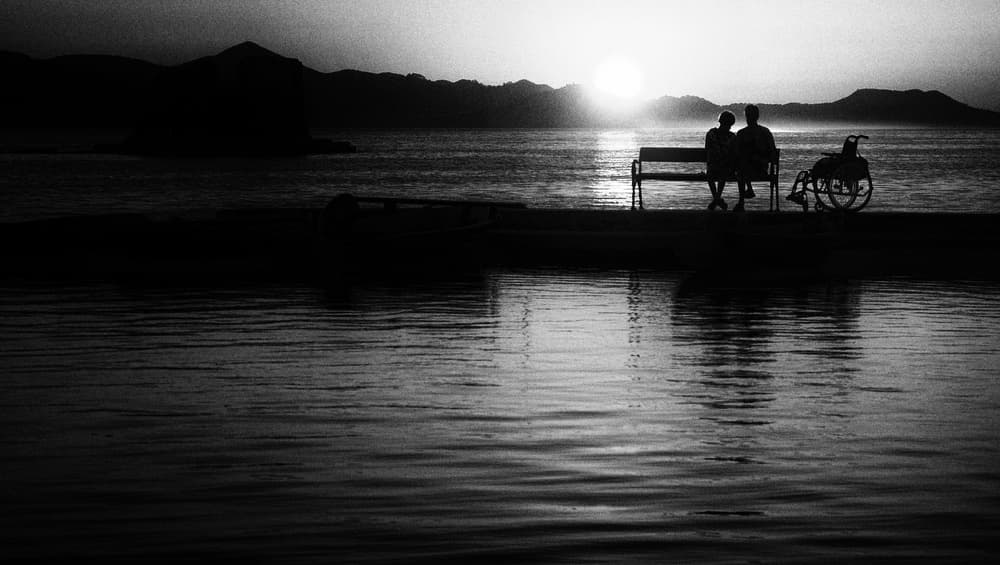 Sunset Couple Serenity by Samanta Krivec — canvas wall art