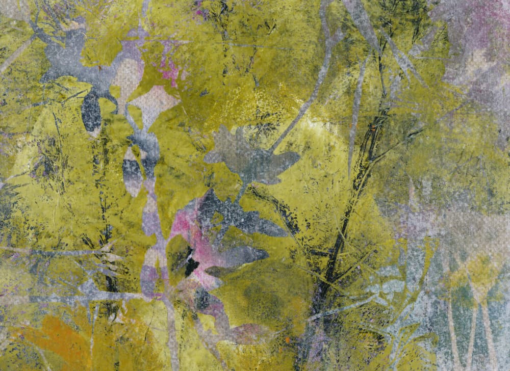Abstract Green Foliage by Lena Ru — canvas wall art