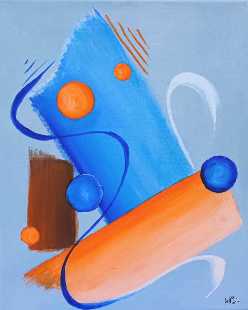 Vibrant Abstract Forms by Nicolas Alsterdal — canvas wall art