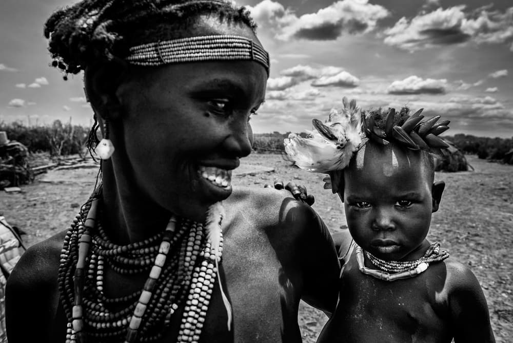 African Mother Child by Joxe Inazio Kuesta Garmendia — canvas wall art