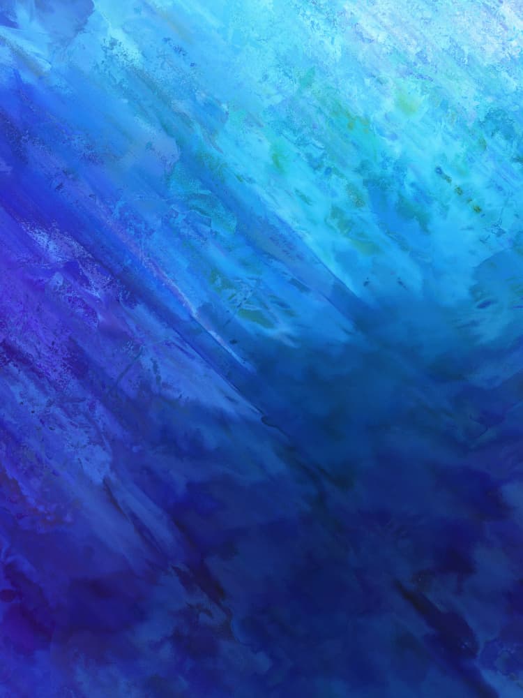 Ocean Blue Flow by Alpenglow Workshop — canvas wall art
