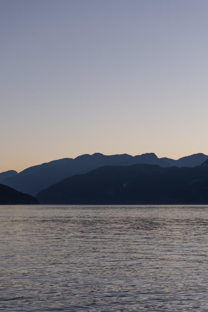 Serene Mountain Dusk by Lynann Colligan — canvas wall art