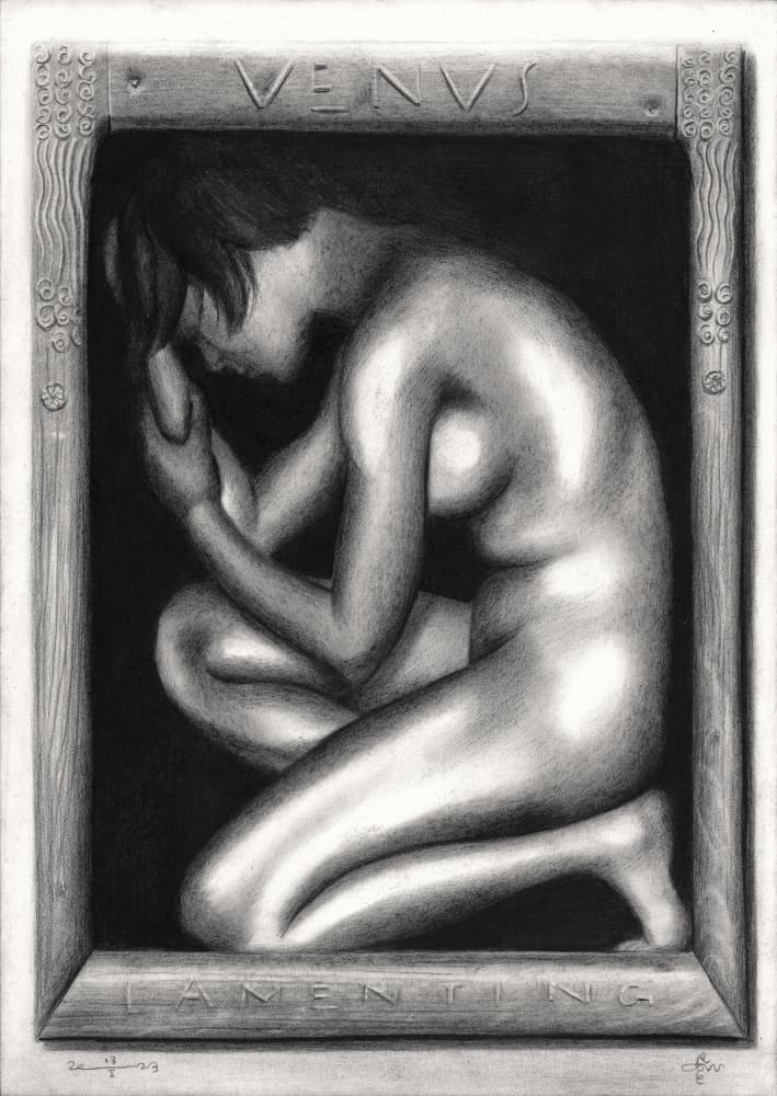 Venus Lamenting by Corné Akkers — canvas wall art