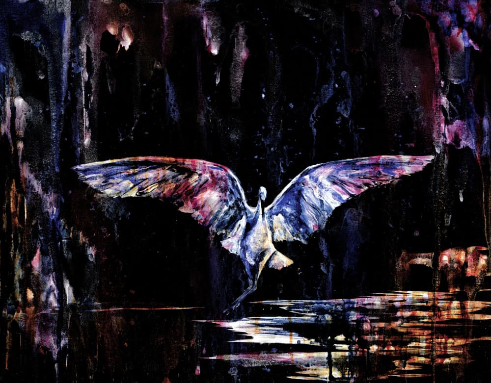 Mystical Night Flight by RodMacIver — canvas wall art