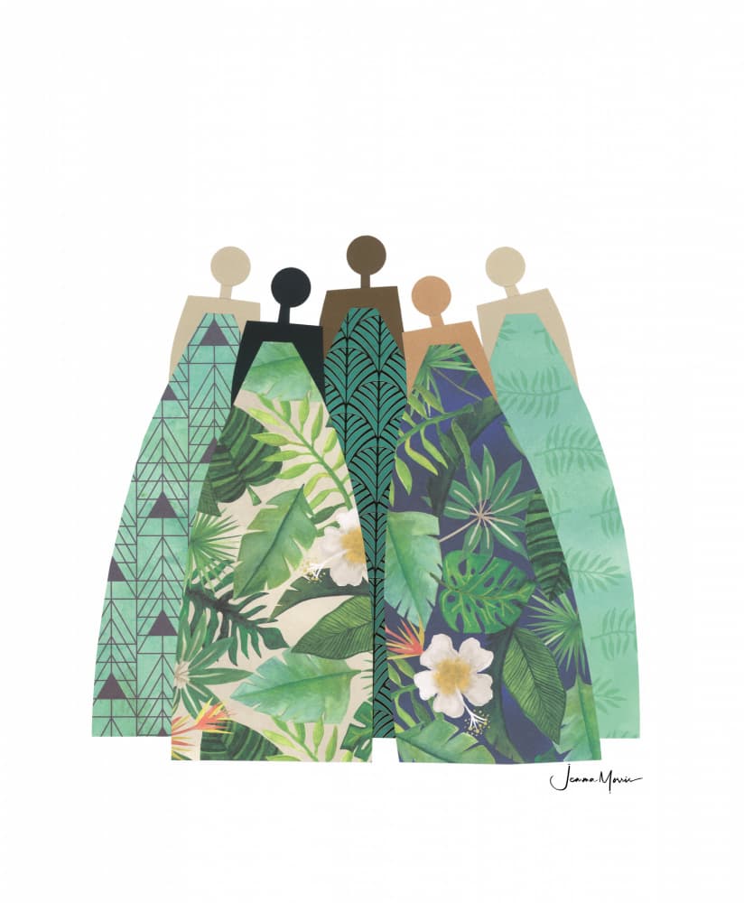 Tropical Women Figures by Jemma Morris — canvas wall art