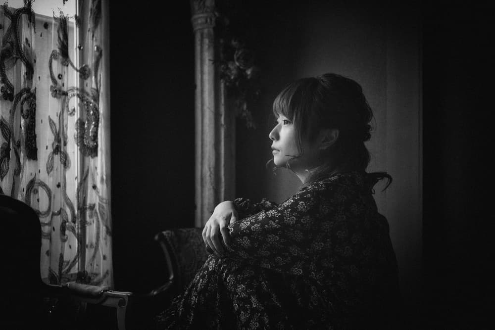 Woman's Quiet Gaze by Nobu Ishijima — canvas wall art