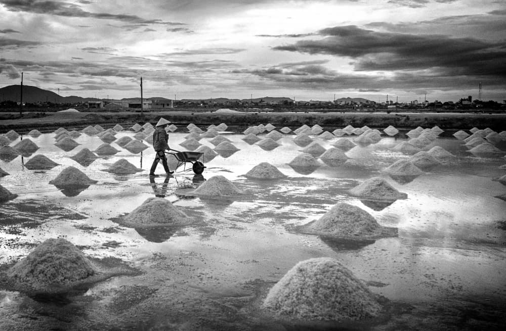 Working the Salt Fields by Angela Muliani Hartojo — canvas wall art
