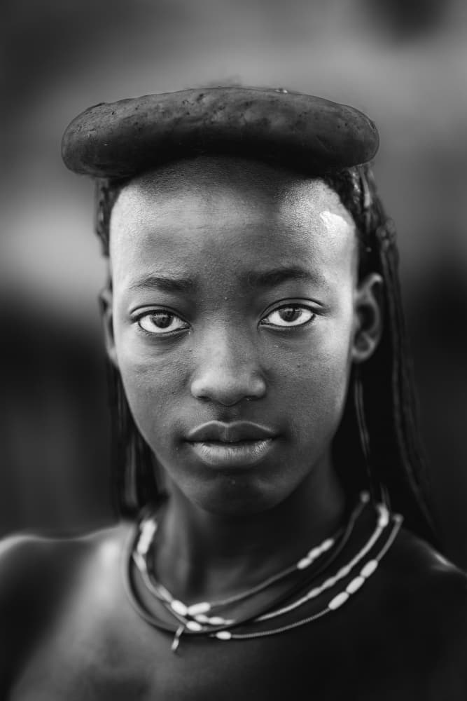 African Woman's Gaze by Trevor Cole — canvas wall art
