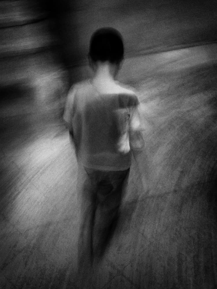 Solitary Child Walking by Jalili — canvas wall art