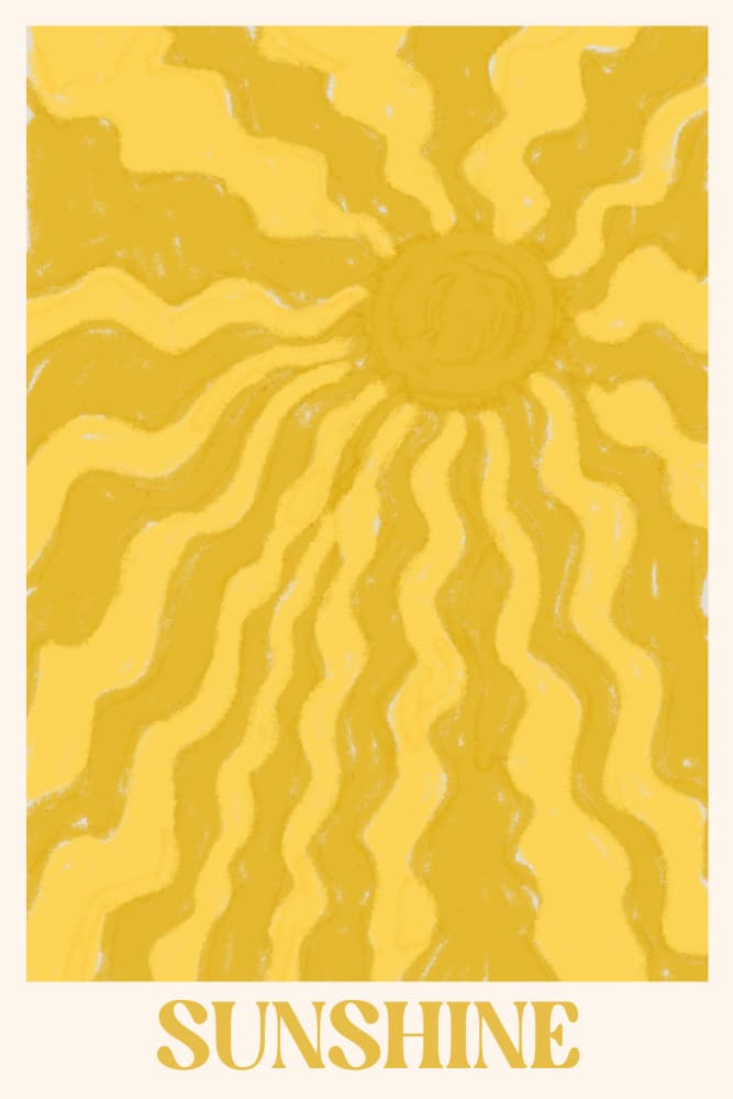 Sunshine by Treechild — canvas wall art